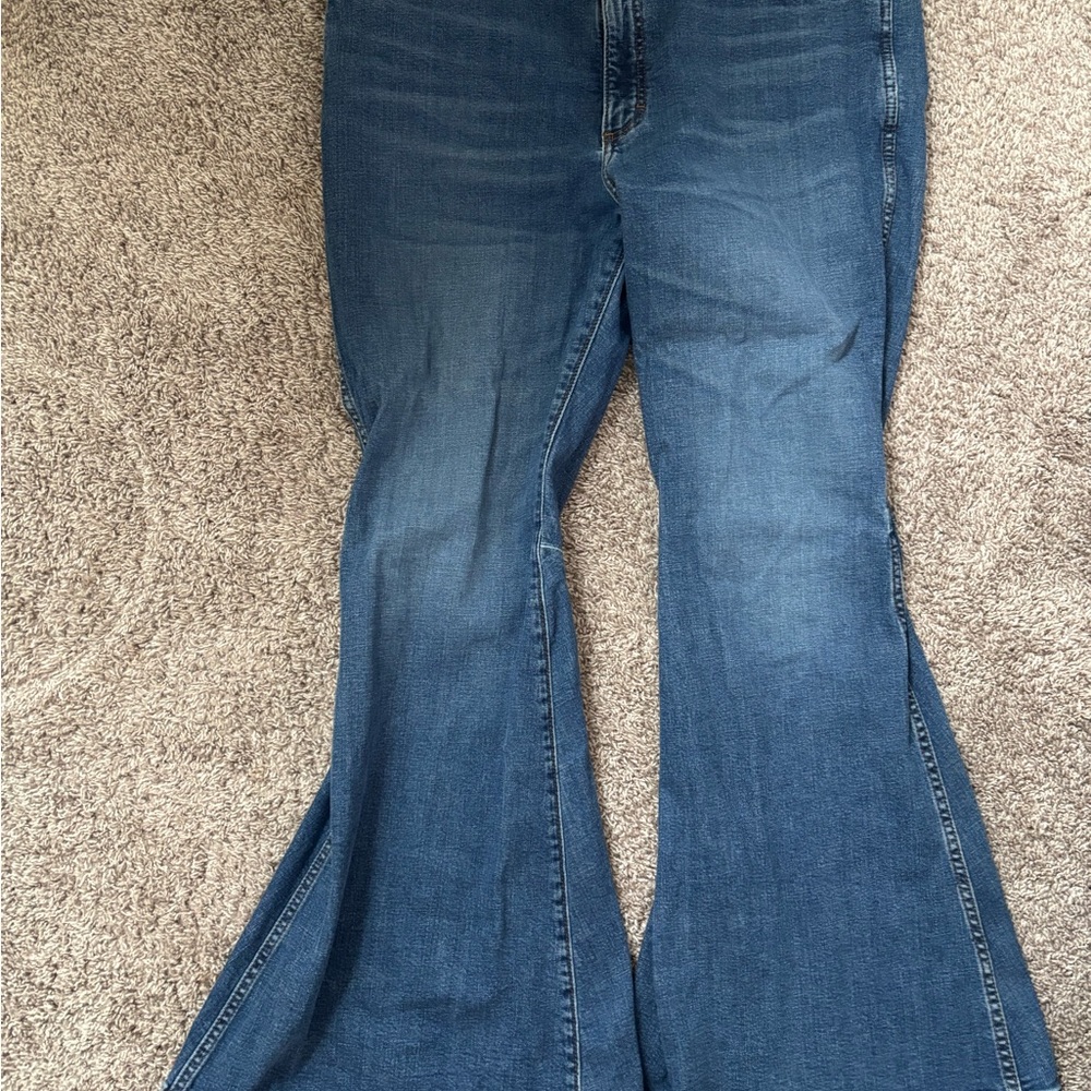 Women's Blue Flared Jeans